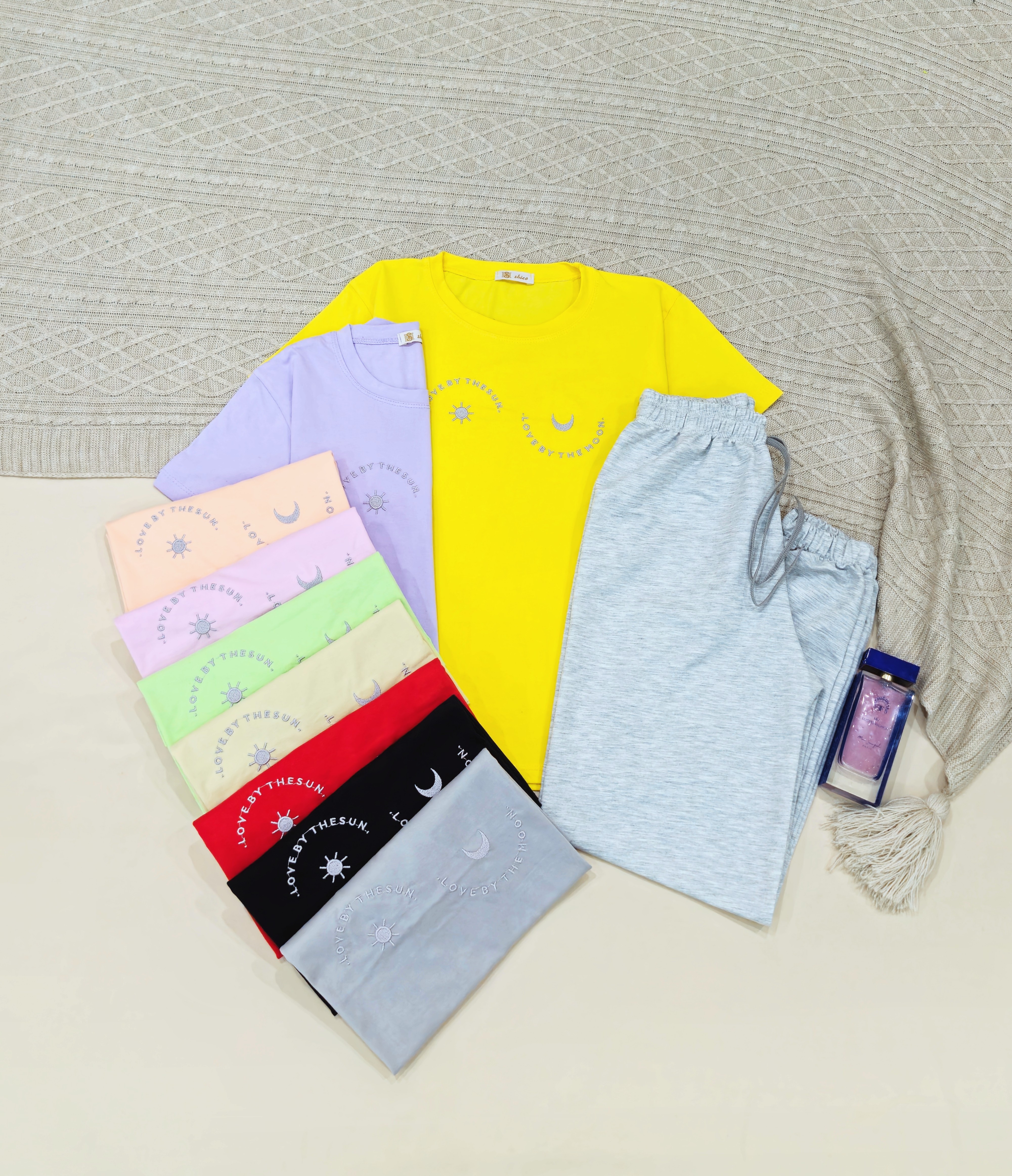 ست تیشرت شلوار ماه و خورشید