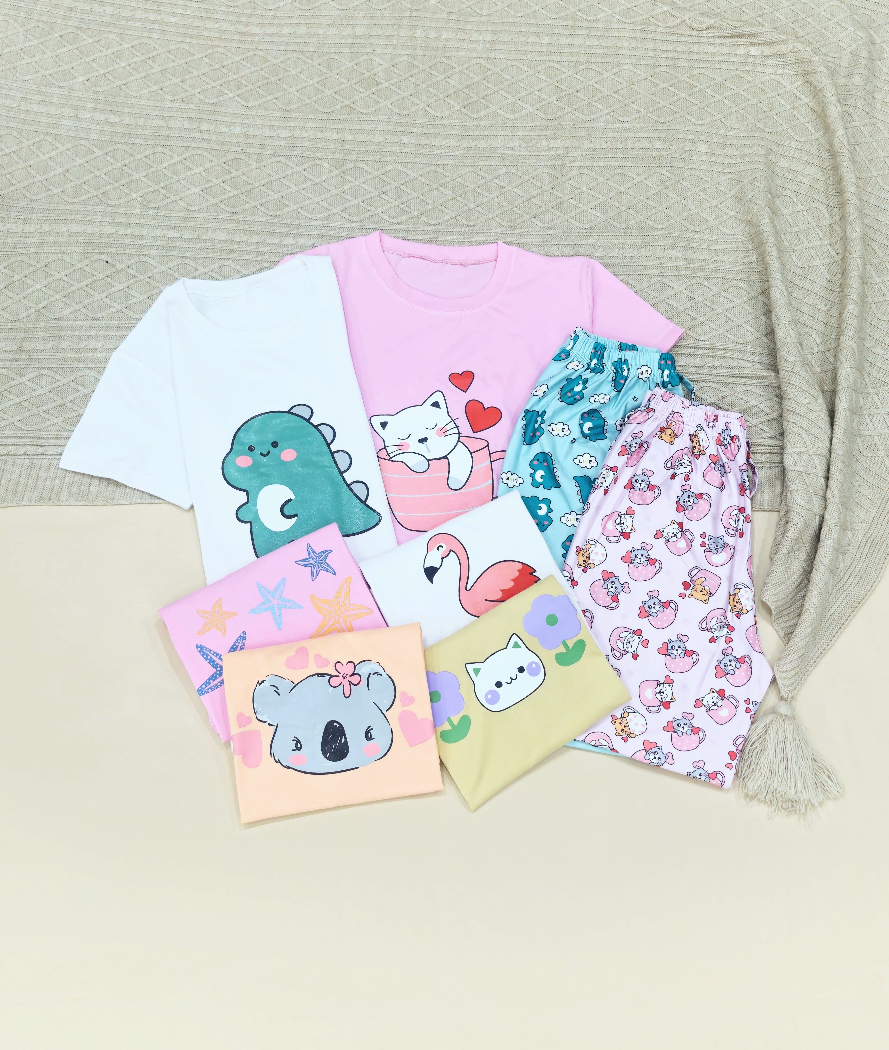 ست تیشرت شلوار فانتزی